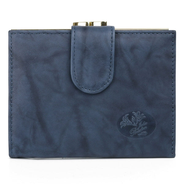 Julia Buxton Women's Heiress Double Cardex Leather, Navy EasyOptionXY LLC