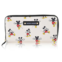 Disney Women's Mickey Mouse Zip Around Wallet, White EasyOptionXY LLC