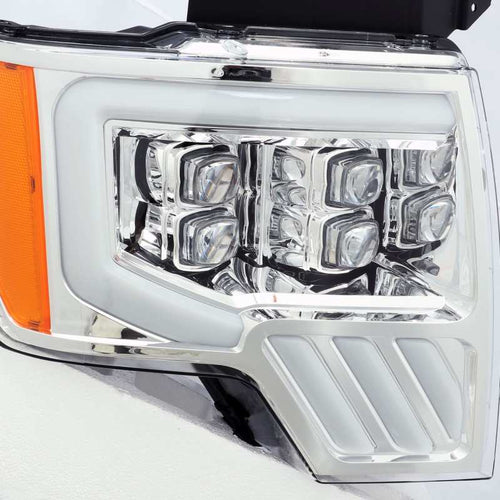 AlphaRex 09-14 Ford F150 NOVA-Series LED Projector Headlights Chrome OffRoadUSA.com
