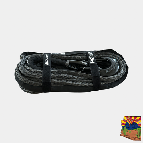 1/2'' x 78' Synthetic Winch Rope with Removable  forged winch hook MOJAB OFFROAD