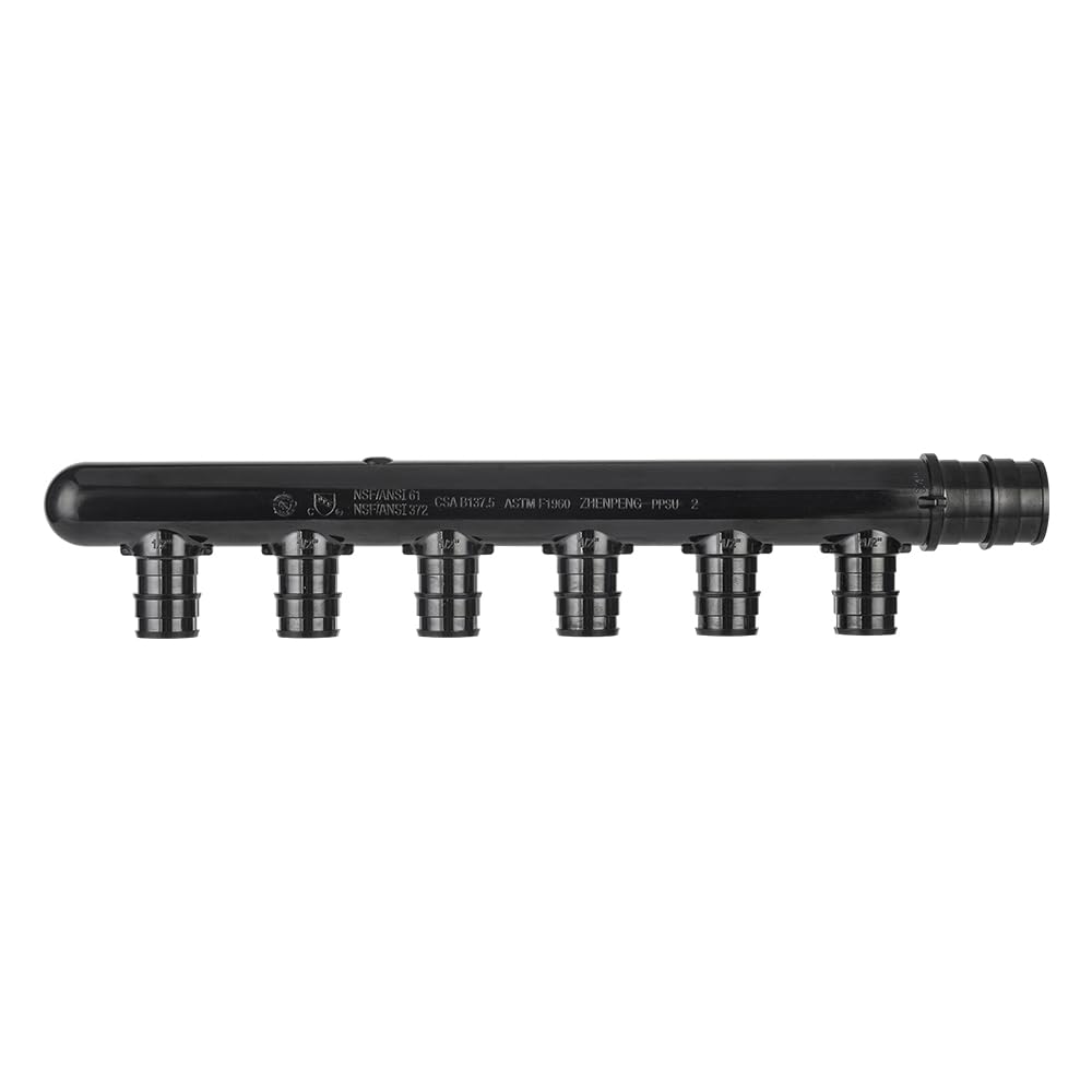PEX A Expansion 3/4" x 1/2" Closed Manifold (6 port)