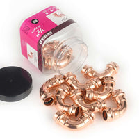 30 Pcs 1/2" Press Copper 90° Elbow (Lead Free)