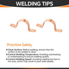 1" Copper Pipe Straps, Two Hole Plumbingsell