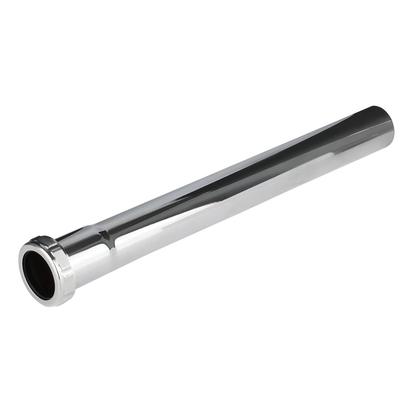 1-1/4" x 12" Slip-Joint Sink Drain Extension Tube, 20GA, Chrome Plated Brass