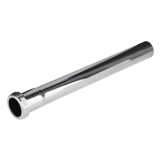 1-1/4" x 12" Slip-Joint Sink Drain Extension Tube, 20GA, Chrome Plated Brass