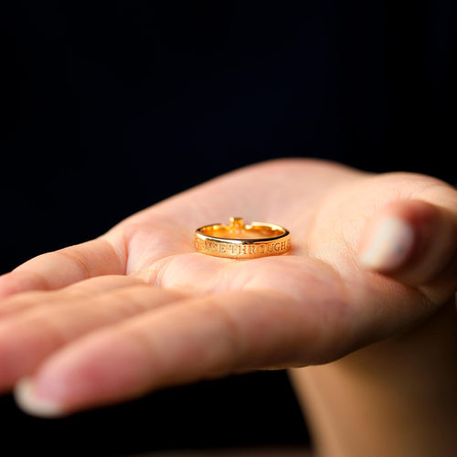 By Grace Through Faith Cross Statement Ring vanimy