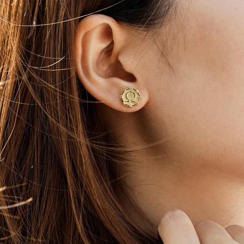 Alpha Omega Stud Earrings vanimy