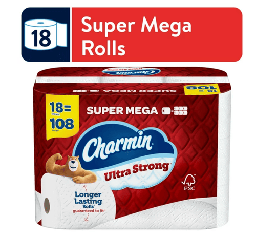 Charmin Ultra Strong Toilet Paper, 18 Super Mega Roll EasyOptionXY LLC