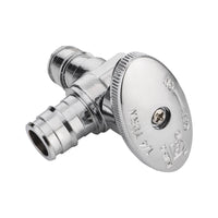 1/2" x 1/2" PEX Expansion Angle Stop Valve, 1/4 Turn (Lead Free) Plumbingsell
