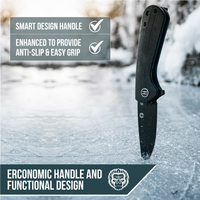 The Peasant Folding Pocket Knife Giftset for Men and Women (Black and Blue) Holtzman's Gorilla Survival