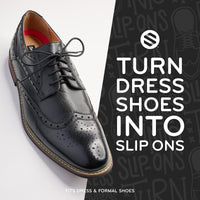 Black Round Elastic Dress Shoe Laces The Original Stretchlace