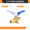 3/4" PEX Expansion Drop Ear Ball Valve, Blue (Lead Free) Plumbingsell