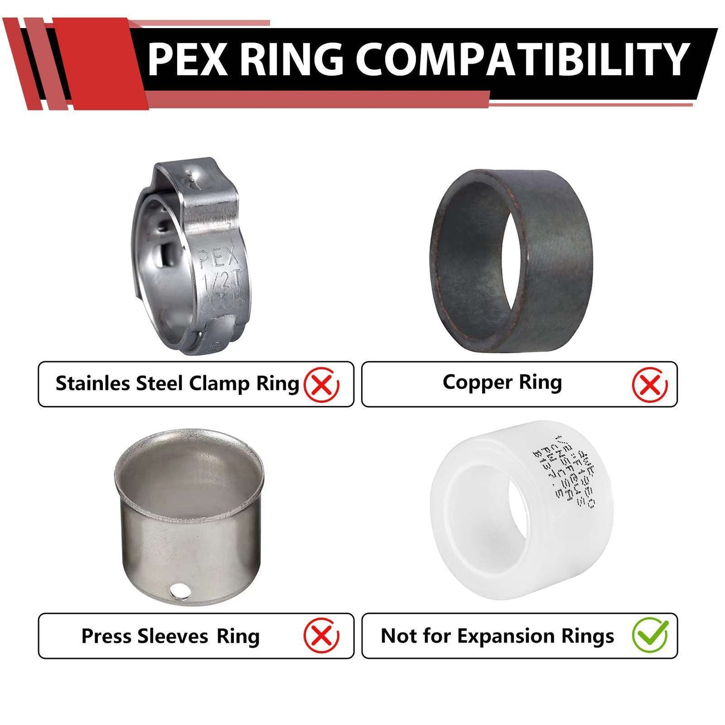 PEX A Expansion 1" X 3/4" X 1" PEX Expansion Reducing Tee (Lead Free)