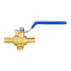1/2" PEX Crimp Drop Ear Ball Valve, Blue (Lead Free) Plumbingsell