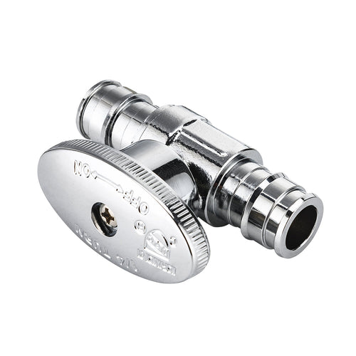 10 Pcs 1/2" x 1/2" PEX Expansion Straight Stop Valve, 1/4 Turn (Lead Free) Plumbingsell