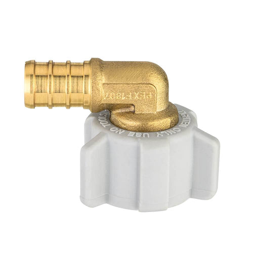 PEX-B Crimp 1/2" Swivel Elbow (Lead Free)