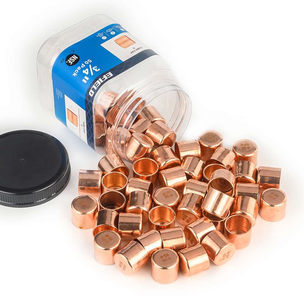 30 Pcs 3/4" Solder Copper Pipe End Cap (Plug) at Wholesale Price