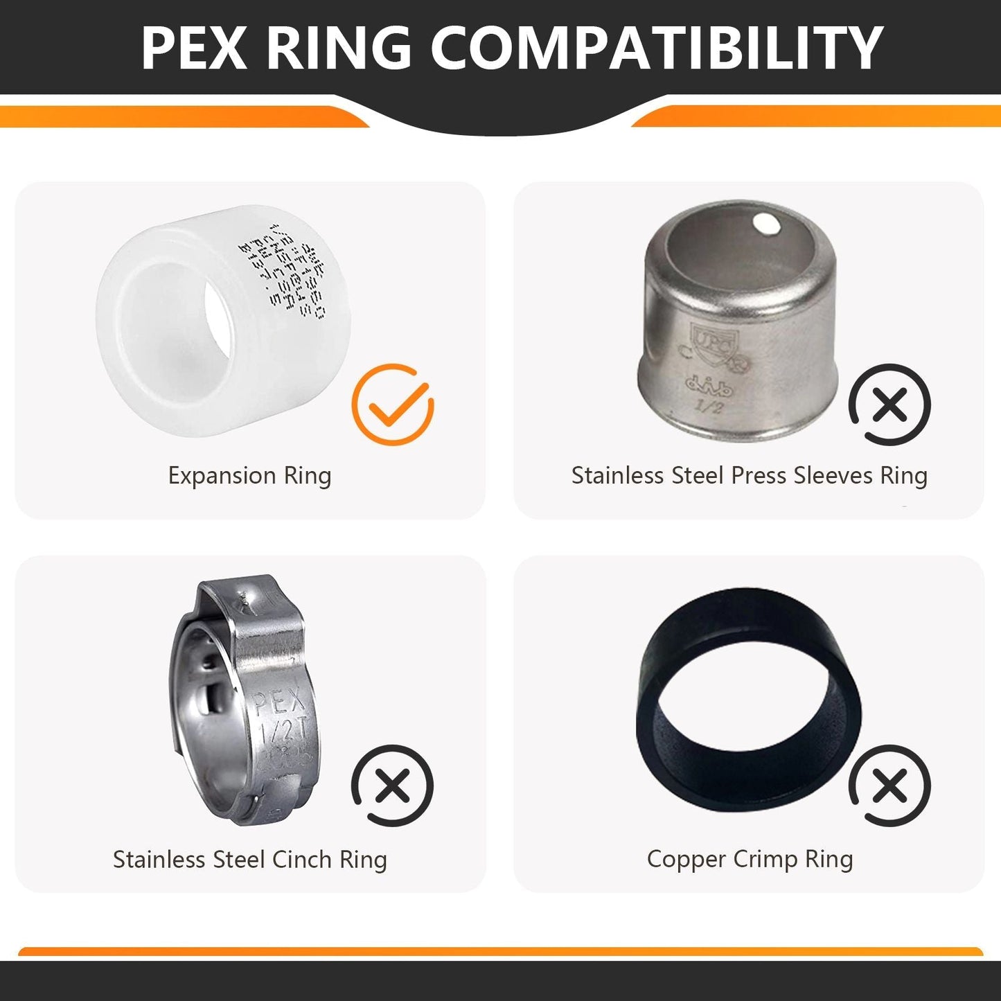 30 Pcs PEX A Expansion 1" PEX x 3/4" PEX Expansion Reducing Coupling Wholesale