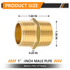 1" Male NPT Brass Hex Connector