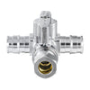 1/2" PEX Expansion x 1/2" PEX Expansion x 3/8" OD Compr. Tee Stop Valve, 1/4 Turn (Lead Free) Plumbingsell