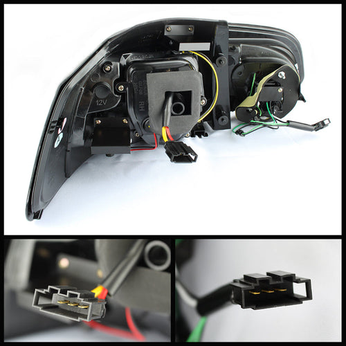 Spyder Volkswagen Golf/GTI 10-13 G2 Type With Light Bar LED Tail Lights Black ALT-YD-VG10-LED-G2-BK OffRoadUSA.com