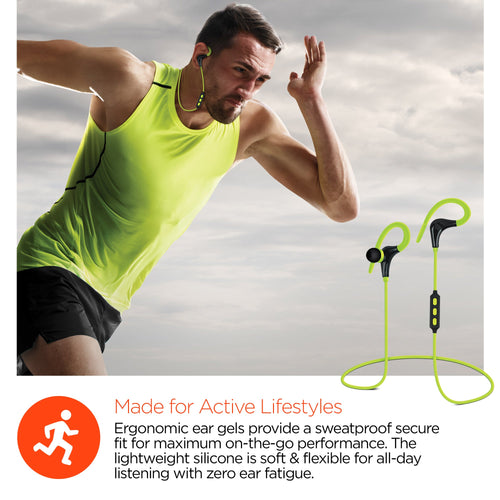 HyperGear Marathon Sport Wireless Bluetooth Earphones (MARPHONES-PRNT) Jupiter Gear