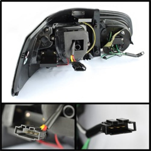 Spyder Volkswagen Golf/GTI 10-13 G2 Type With Light Bar LED Tail Lights Black ALT-YD-VG10-LED-G2-BK OffRoadUSA.com