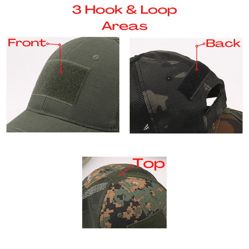 Tactical-Style Patch Hat with Adjustable Strap Jupiter Gear