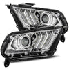 AlphaRex 10-12 Ford Mustang LUXX-Series LED Projector Headlights Chrome OffRoadUSA.com