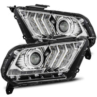 AlphaRex 10-12 Ford Mustang LUXX-Series LED Projector Headlights Chrome OffRoadUSA.com