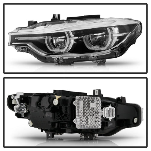 Spyder BMW F30 3 Series 4Dr LED Projector Headlights Chrome PRO-JH-BF3012H-4D-LED-C OffRoadUSA.com