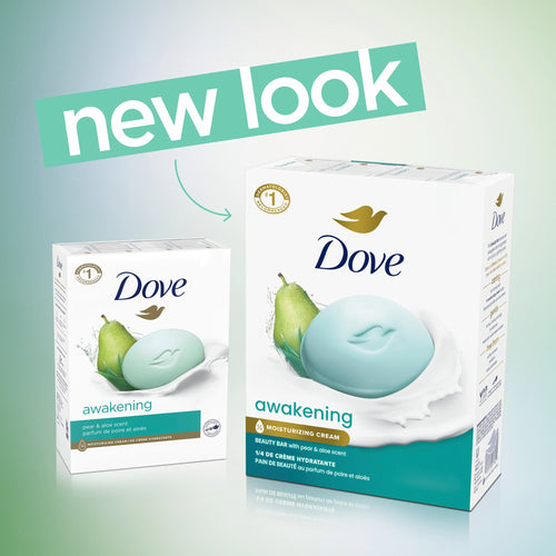 Dove Beauty Bar Soap for Women Awakening Pear & Aloe All Skin, 3.75 oz 8 Bars EasyOptionXY LLC