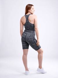 JupiterGear High-Waisted Workout Shorts with Pockets & Criss Cross Design Jupiter Gear