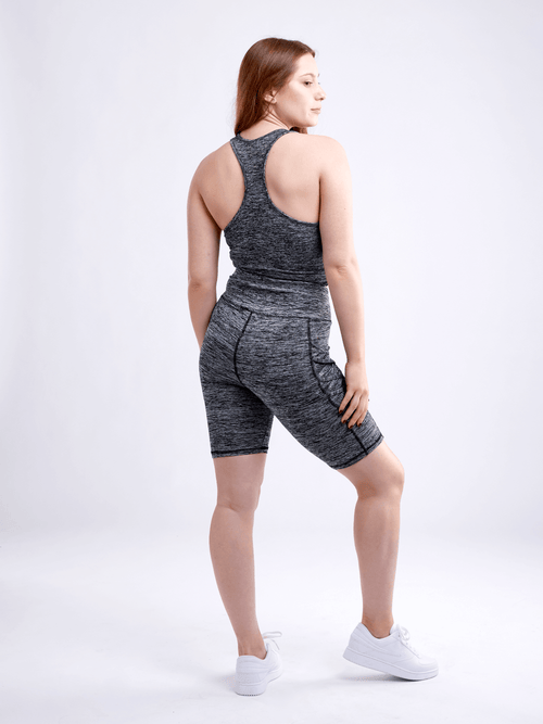 JupiterGear High-Waisted Workout Shorts with Pockets & Criss Cross Design Jupiter Gear