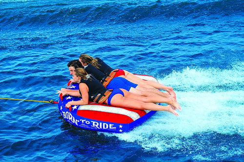 WOW Sports Born to Ride 3 Person 3P Towable (22-WTO-3982) Jupiter Gear