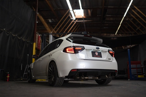 Spyder 08-14 Subara Impreza WRX Hatchback LED Tail Lights Seq Signal Black ALT-YD-SI085D-SEQ-BK OffRoadUSA.com