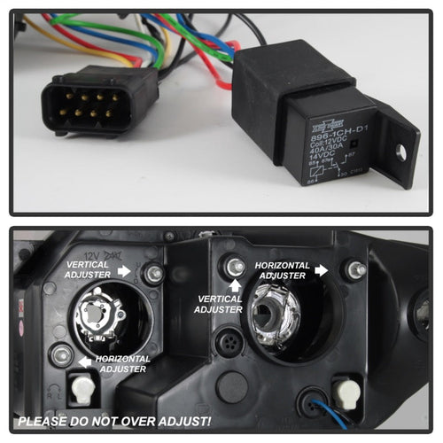 Spyder BMW Z4 03-08 Projector Headlights Xenon/HID Model Only - LED Halo Black PRO-YD-BMWZ403-HID-BK OffRoadUSA.com