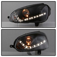 Spyder Volkswagen GTI 06-09/Jetta 06-09 Xenon/HID Model Only - DRL Black PRO-YD-VG06-HID-DRL-BK OffRoadUSA.com
