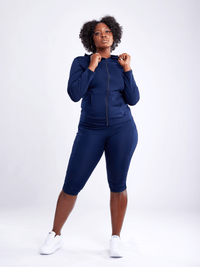 JupiterGear Mid-Rise Capri Fitness Leggings with Side Pockets Jupiter Gear