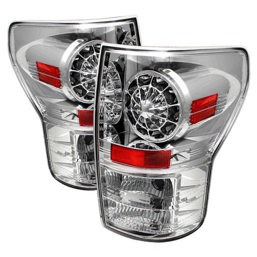 Spyder Toyota Tundra 07-13 LED Tail lights Chrome ALT-YD-TTU07-LED-C OffRoadUSA.com