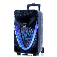 Portable 12 inch Bluetooth Party Speaker with Disco Light Jupiter Gear