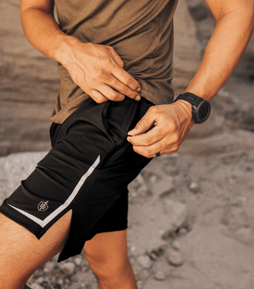 Dominate Training Shorts - Black Bamtech