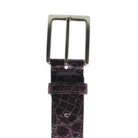 Zelli Italia Zelli Italia 70-100-BDX ALLIGATOR Belt, Bordeaux