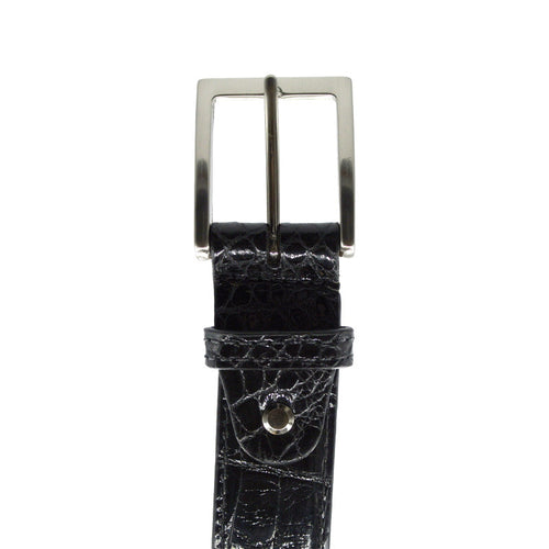 Zelli Italia Zelli Italia 70-100-BLK ALLIGATOR Belt, Black