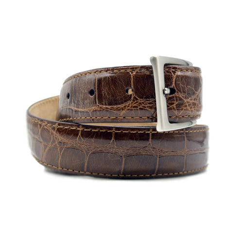 Zelli Italia Zelli Italia 70-100-CGN ALLIGATOR Belt, Cognac