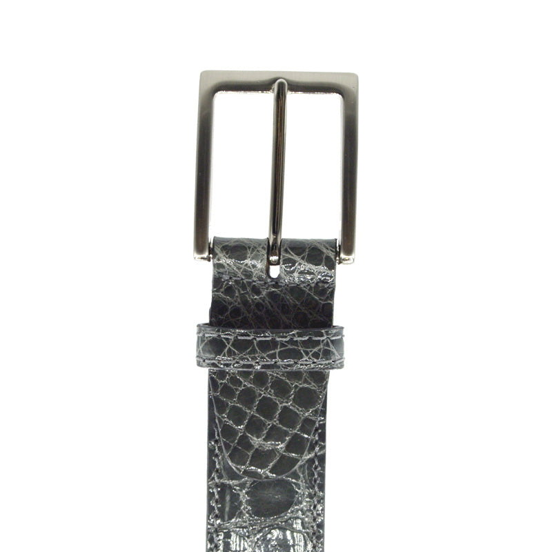 Zelli Italia Zelli Italia 70-100-GRY ALLIGATOR Belt, Grey