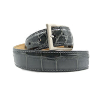 Zelli Italia Zelli Italia 70-100-GRY ALLIGATOR Belt, Grey