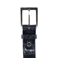 Zelli Italia Zelli Italia 70-100-NVY ALLIGATOR Belt, Navy