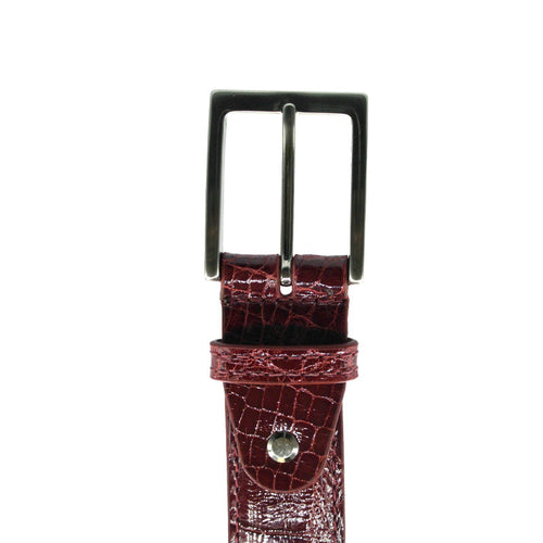 Zelli Italia Zelli Italia 70-100-RED ALLIGATOR Belt, Red
