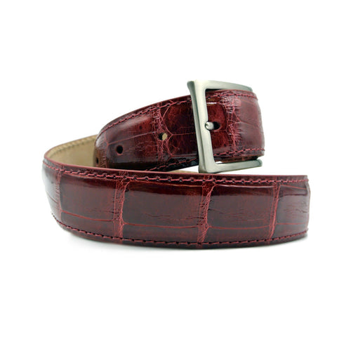 Zelli Italia Zelli Italia 70-100-RED ALLIGATOR Belt, Red